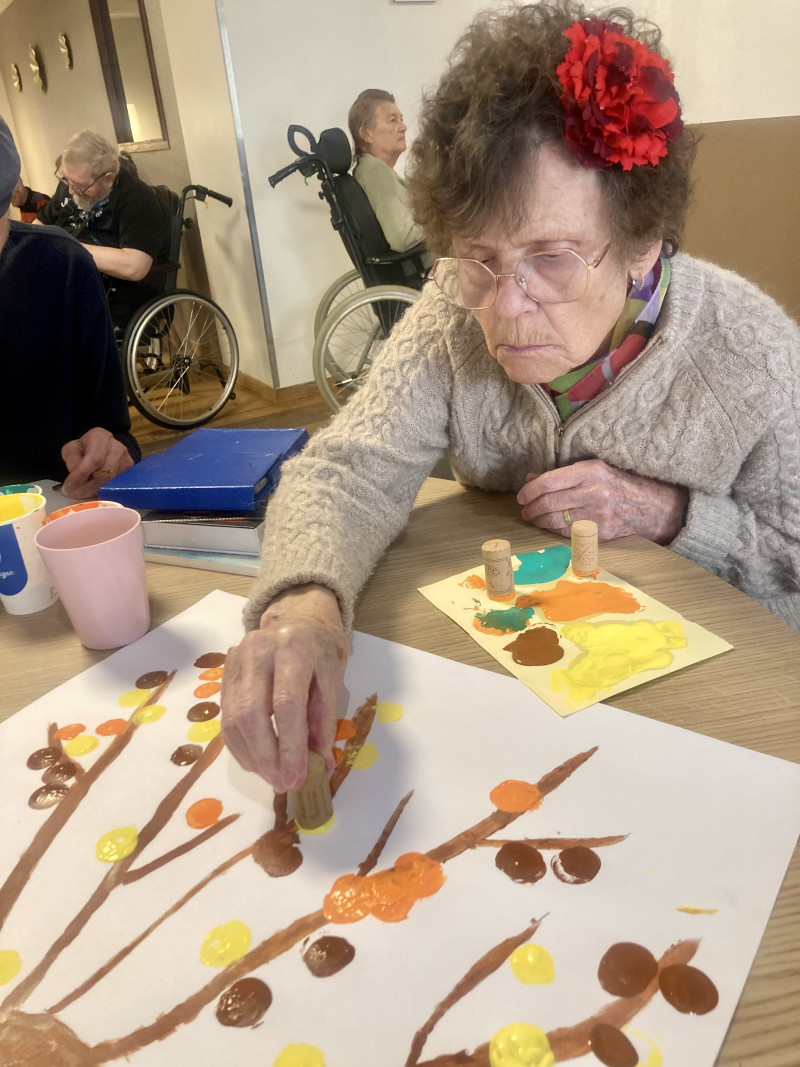 Un atelier peinture aux couleurs de l’automne