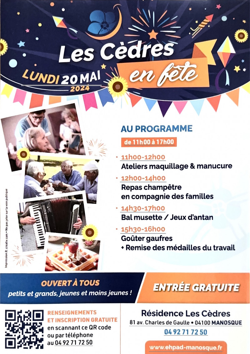 Lundi 20 mai - Les Cèdres en fête !